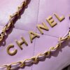 CHANEL 22 Small Handbag Purple - 1:1 premium replica handbag