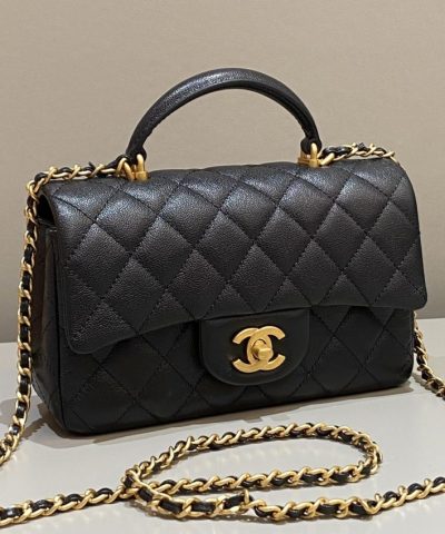 CHANEL CF Handle Black - high-quality designer bag dupe