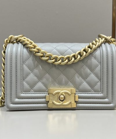 CHANEL Le Boy Grey Gold - top-grade luxury bag dupe