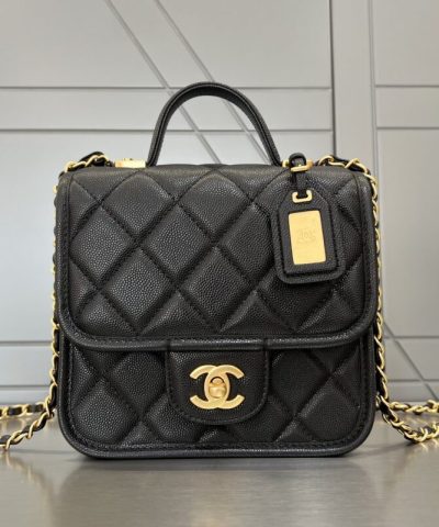 CHANEL Tofu M Bag Black - 1:1 premium replica handbag