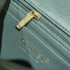 CHANEL Classic Flap 17cm Green