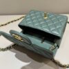 CHANEL Classic Flap 17cm Green