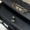CHANEL Le Boy V Black - Silver - high-end replica designer purse