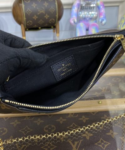 Replica Louis Vuitton Pallas Clutch Black
