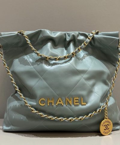 CHANEL 22 Small Handbag Mint Green - high-quality designer bag dupe