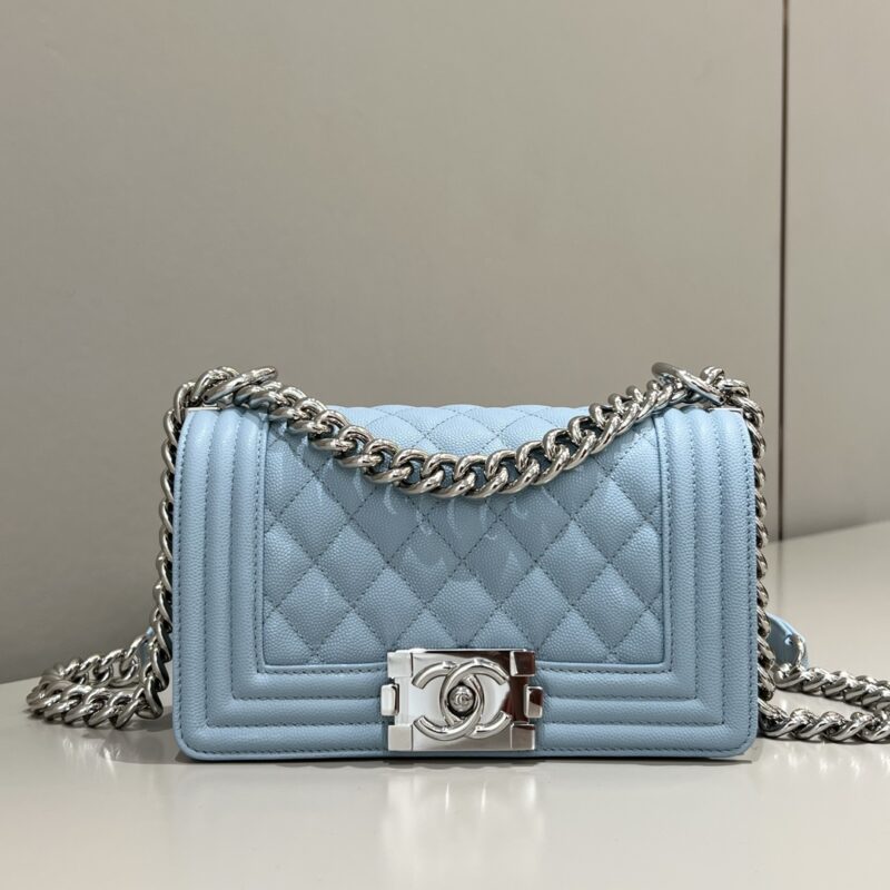 CHANEL Le Boy Light Blue - designer handbag clone