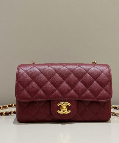 CHANEL Classic Flap 25cm Burgundy - affordable luxury replica bag