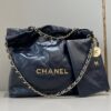 CHANEL 22 Small Handbag Dark Blue
