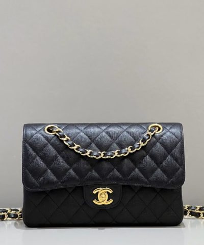 CHANEL Classic Flap 23cm Black Caviar