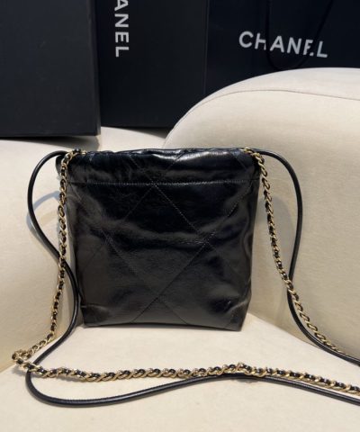 CHANEL 23s Mini Garbage Bag Black - premium superclone handbag
