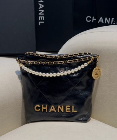 CHANEL 23s Mini Garbage Bag Black - high-end replica designer purse