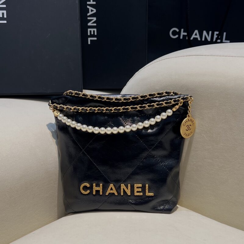 CHANEL 23s Mini Garbage Bag Black - high-end replica designer purse
