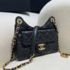 CHANEL 23c Hobo Small Black - top-grade luxury bag dupe