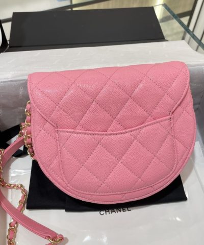 CHANEL 23P Saddle Bag Pink - 1:1 premium replica handbag