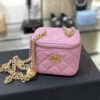 CHANEL 23P Lipstick Bag Pink - affordable luxury replica bag