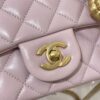 CHANEL 23S Camellia Square Pink - affordable luxury replica bag
