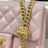 CHANEL 23S Camellia Square Pink - high-quality designer bag dupe