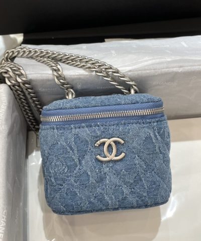 CHANEL 23P Lipstick Bag Denim