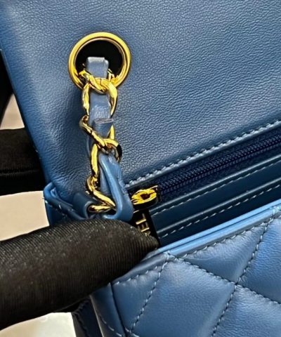 CHANEL Classic Flap 20cm Blue - premium superclone handbag