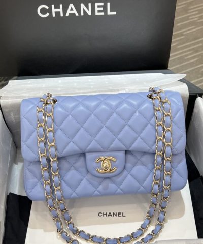 CHANEL Classic Flap 23cm Light Blue - top-grade luxury bag dupe