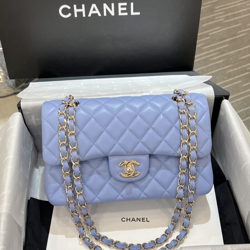 CHANEL Classic Flap 23cm Light Blue - top-grade luxury bag dupe