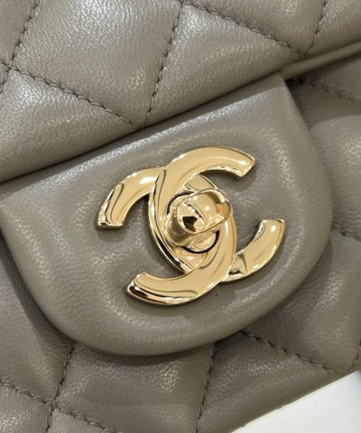 CHANEL Classic Flap 17cm Grey - premium superclone handbag