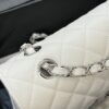 CHANEL Classic Flap 23cm White Silver