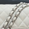 CHANEL Classic Flap 23cm White Silver - elite factory replica handbag