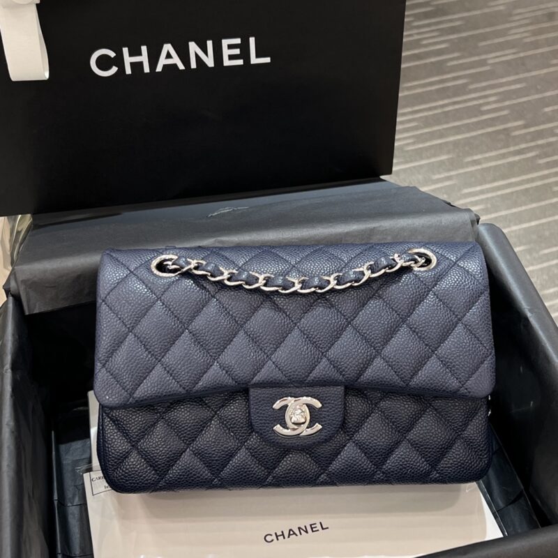 CHANEL Classic Flap 23cm Sea Blue - high-end replica designer purse