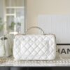 CHANEL CF 20 cm Handle White