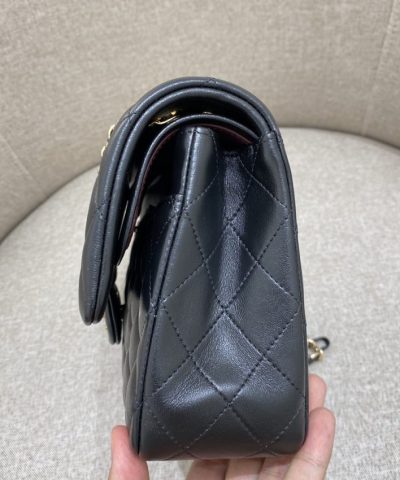 CHANEL Classic Flap 25cm Black Gold