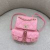 CHANEL 23A Backpack Small Pink