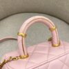 CHANEL Tweed Handle Crush Small Pink - high-quality designer bag dupe