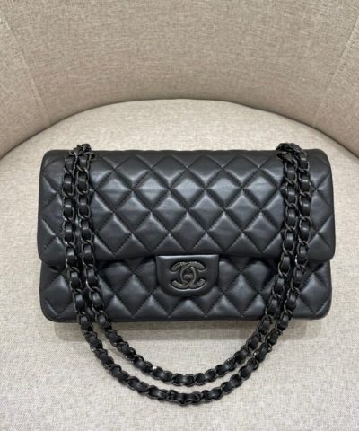 CHANEL Classic Flap 25cm All Black - designer handbag clone