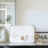 CHANEL CF 20 cm Golden Ball White - affordable luxury replica bag