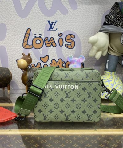 Replica Louis Vuitton Trio Messenger Green - high-end replica designer purse