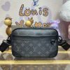 Replica Louis Vuitton Alpha Messenger Black Canvas