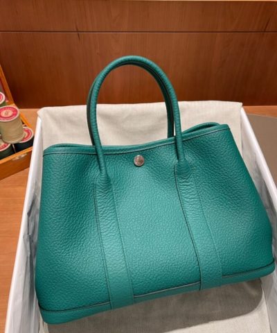 Replica Hermès Garden Party 30Cm Very Jade - 1:1 premium replica handbag