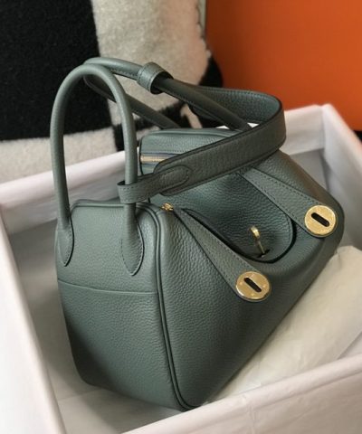 Replica Hermès Lindy Almond Green