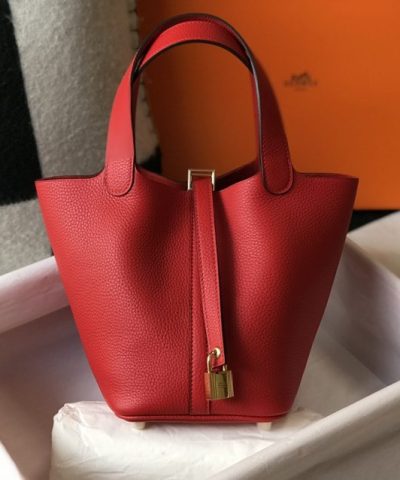 Replica Hermès Picotin Lock Red