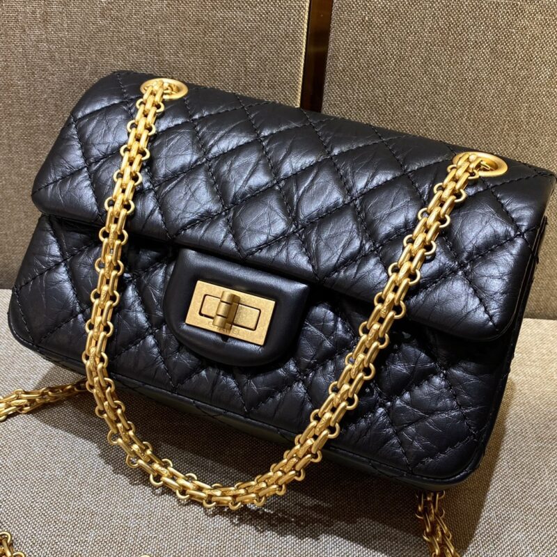 CHANEL 2.55 Mini Bag Black - high-quality designer bag dupe