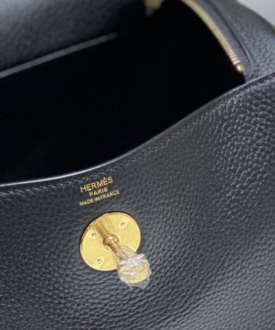 Replica Hermès Lindy Black - 1:1 premium replica handbag