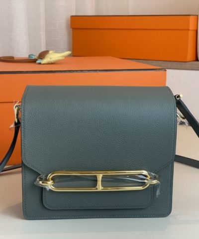 Replica Hermès Sac Roulis Almond Green - high-quality designer bag dupe