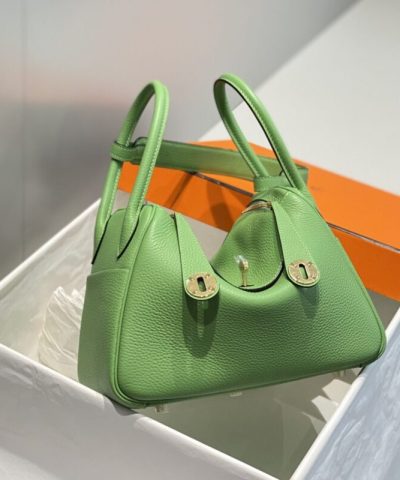 Replica Hermès Lindy Light Green - premium superclone handbag