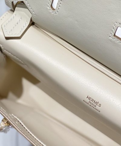 Replica Hermès Jypsiere White - 1:1 premium replica handbag