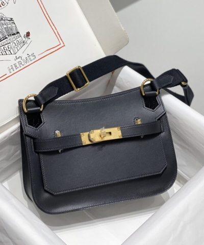Replica Hermès Jypsiere Black - affordable luxury replica bag
