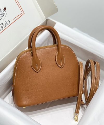 Replica Hermès Mini Bolide – Brown - affordable luxury replica bag