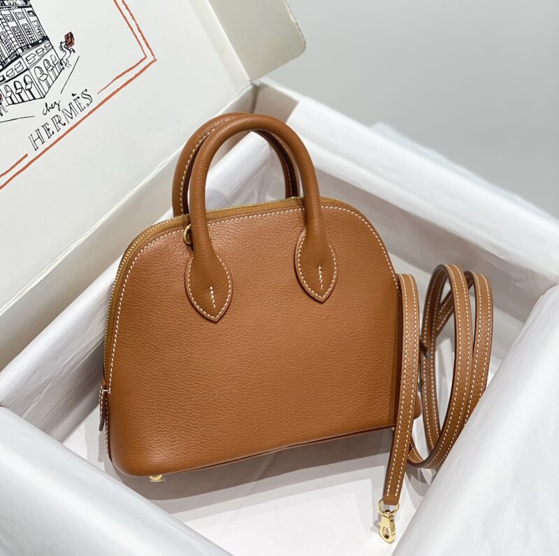 Replica Hermès Mini Bolide – Brown - affordable luxury replica bag