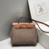 Replica Hermès Herbag 31Cm Brown Plaid - top-grade luxury bag dupe