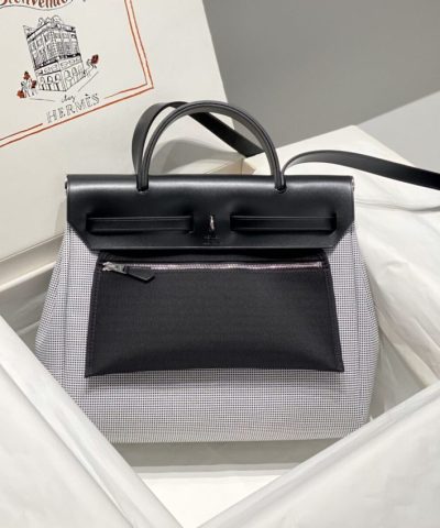 Replica Hermès Herbag 31Cm White